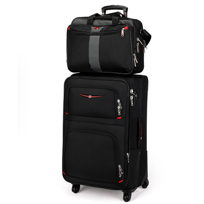 Swiss Army Knife Universal Wheels Trolley Luggage Travel Bag Soft Box Male Luggage Oxford Fabric